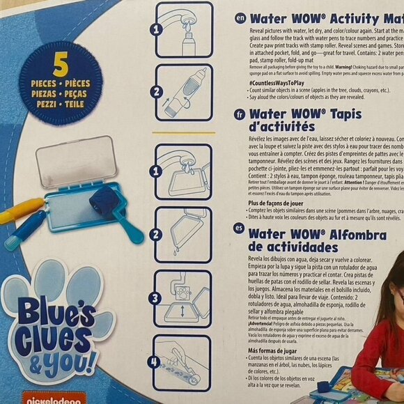 Melissa & Doug Blue's Clues & You! Water Wow! Activity Mat 20 In x 30 In - Picture 5 of 9